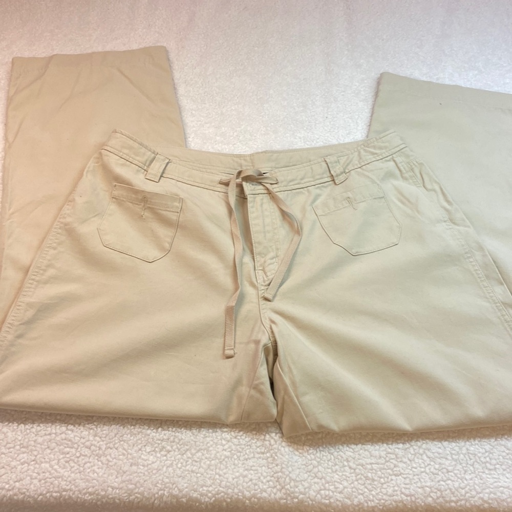 Venezia Tan Khaki Cotton Jean Straight Leg Size 16 EUC
